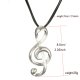 Musical Note Pendant Necklace DISCO Ornament