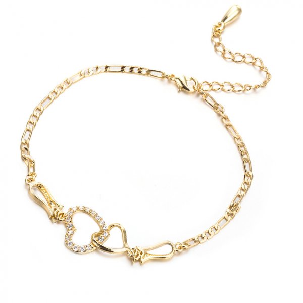 Fashion Double Heart Bracelet Women's Jewelry