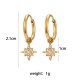 INS Fashion Popular Cross Eardrop Jewelry